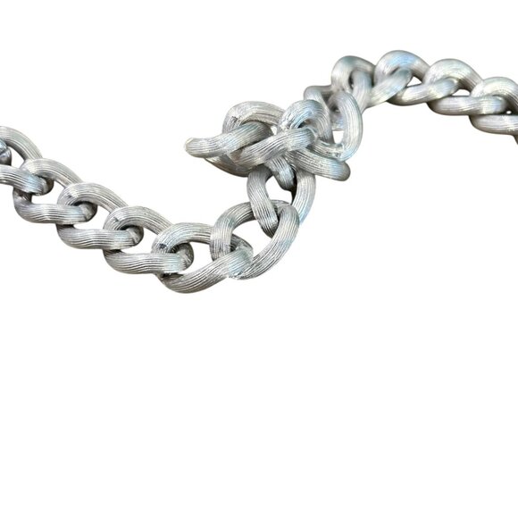 Vintage Silver Metal Chain Link Retro Mod Body Belt Hong Kong M main image 5